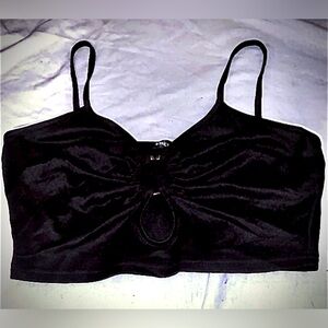 SHEIN small v neck spaghetti string crop top!